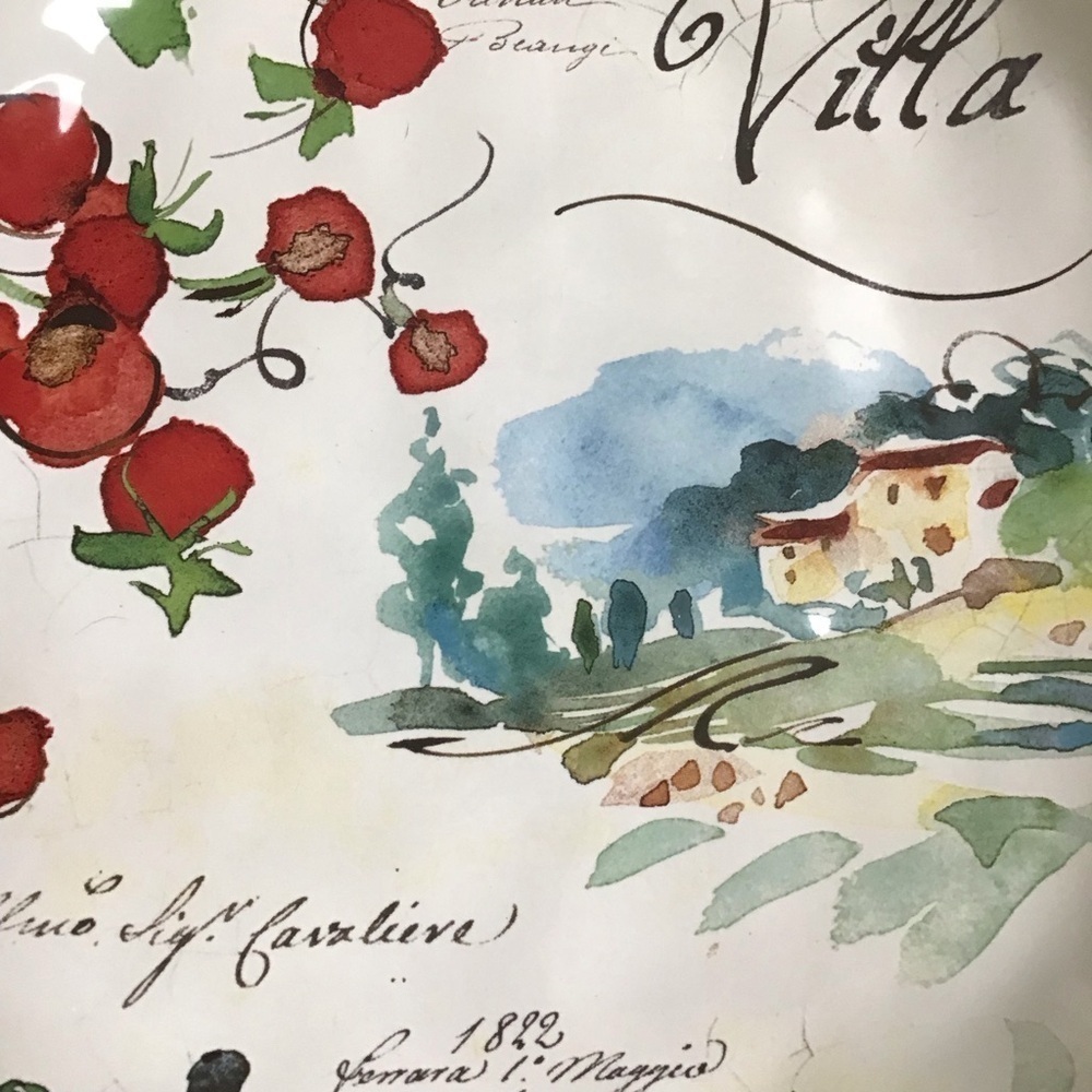 Dash of That Julie Paton Villa Tomato Salad Dessert Bowl Interamerican Products - Picture 7 of 14
